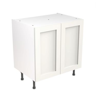 Click Here To Enlarge This Photo Of Kitchen Kit Flatpack Shaker Ultra Matt White 800 Base Unit - FKKH0536
