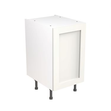 Click Here To Enlarge This Photo Of Kitchen Kit Flatpack Shaker Ultra Matt White 450 Base Unit - FKKH0539