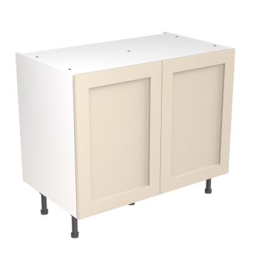 Click Here To Enlarge This Photo Of Kitchen Kit Flatpack Shaker Ultra Matt Cashmere 1000 Base Unit - FKKH0608