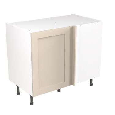 Click Here To Enlarge This Photo Of Kitchen Kit Flatpack Shaker Ultra Matt Cashmere 1000 Base Unit Blind Corner - FKKH0609