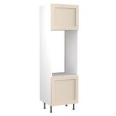 Kitchen Kit Flatpack Shaker Ultra Matt Cashmere 600 Tall Unit Double Oven - FKKH0621