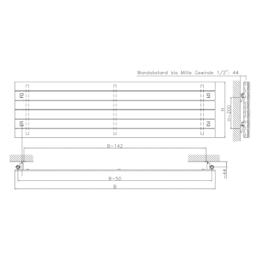 Click Here To Enlarge This Photo Of Eucotherm Mars Horizontal Flat Panel Designer Radiators