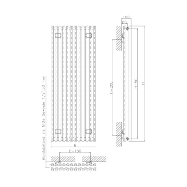 Click Here To Enlarge This Photo Of Eucotherm Gaja Duo Vertical Tube Designer Radiators