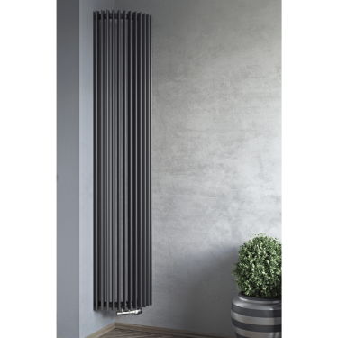 Click Here To Enlarge This Photo Of Eucotherm Corus Corner Vertical Tube Curved Designer Radiators