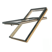 FAKRO FYP-V proSky High Pivot Roof Windows with Raised Axis of Rotation in Natural Pine
