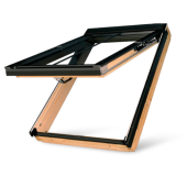 FAKRO FPP-V/C P2 preSelect Conservation Style Top Hung Roof Windows in Natural Pine