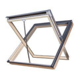 FAKRO FSR P2 Smoke Ventilation Systems for Pitched Roofs in Natural Pine