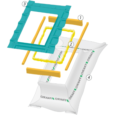 Click Here To Enlarge This Photo Of FAKRO XDK 01 55x78 Insulation Set