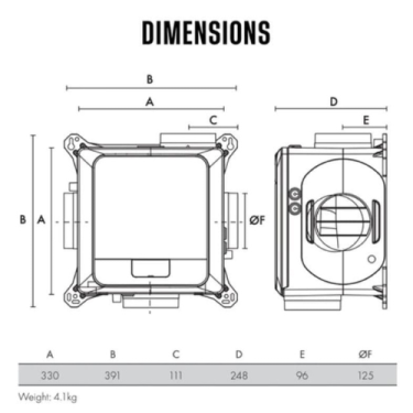 Click Here To Enlarge This Photo Of Vent Axia MVDC-MSH Lo Carbon Multivent Continuous Humidistat Mechanical Extract Ventilation 443298B