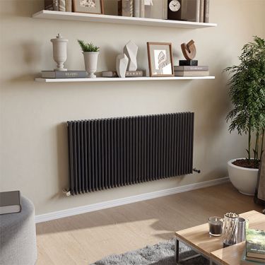 Click Here To Enlarge This Photo Of Eucotherm Corus 600 Duo Vertical Single Triangle Tube Designer Radiators