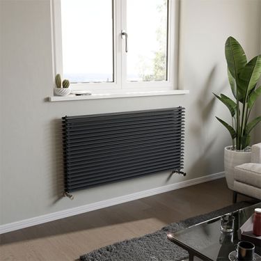 Click Here To Enlarge This Photo Of Eucotherm Corus Horizontal Duo Triangle Tube Designer Radiators
