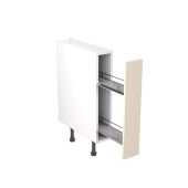 Kitchen Kit Flatpack Slab Super Gloss Cashmere 150 Base Unit With Pull-Out - FKKF0151