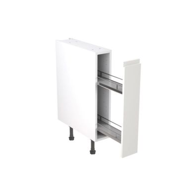 Click Here To Enlarge This Photo Of Kitchen Kit Flatpack J Pull Super Gloss White 150 Base Unit With Pull-Out - FKKJ0051