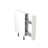 Kitchen Kit Flatpack J Pull Ultra Matt White 150 Base Unit With Pull-Out - FKKJ0551