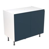 Kitchen Kit Flatpack J Pull Ultra Matt Indigo Blue 1000 Base Unit - FKKJ1308