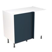 Kitchen Kit Flatpack J Pull Ultra Matt Indigo Blue 1000 Base Unit Blind Corner - FKKJ1309
