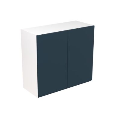 Click Here To Enlarge This Photo Of Kitchen Kit Flatpack J Pull Ultra Matt Indigo Blue 800 Wall Unit - FKKJ1338