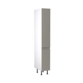 Kitchen Kit Flatpack J Pull Super Gloss Dust Grey 300 Tall Unit Larder - FKKJ0352
