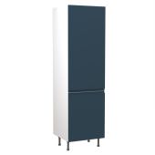Kitchen Kit Flatpack J Pull Ultra Matt Indigo Blue 600 Tall Unit Fridge&Freezer 70/30 - FKKJ1322