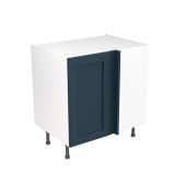 Kitchen Kit Flatpack Shaker Ultra Matt Indigo Blue 800 Base Unit Blind Corner - FKKH1337