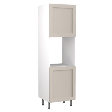 Click Here To Enlarge This Photo Of Kitchen Kit Flatpack Shaker Ultra Matt Light Grey 600 Tall Unit Single Oven - FKKH0731