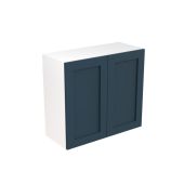Kitchen Kit Flatpack Shaker Ultra Matt Indigo Blue 800 Wall Unit - FKKH1338