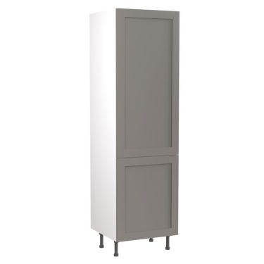 Click Here To Enlarge This Photo Of Kitchen Kit Flatpack Shaker Ultra Matt Dust Grey 500 Tall Unit Larder - FKKH0820