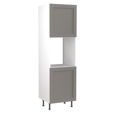 Click Here To Enlarge This Photo Of Kitchen Kit Flatpack Shaker Ultra Matt Dust Grey 600 Tall Unit Single Oven - FKKH0831