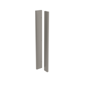 Kitchen Kit Flatpack J-Pull Super Gloss Dust Grey 720 Corner Post - FKKJ0354