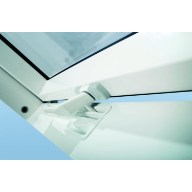 Click Here To Enlarge This Photo Of FAKRO FTW-V P5 01 55x78 White Triple Glazed Acrylic Centre Pivot Roof Window