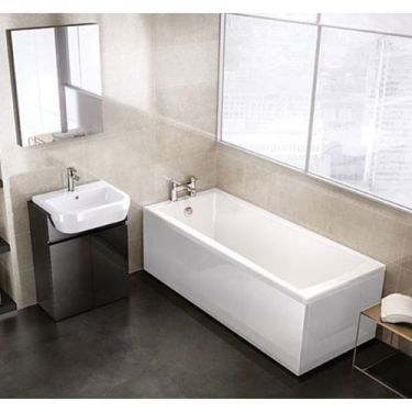 Click Here To Enlarge This Photo Of Ideal Standard Tempo Arc Straight Bath 1700x700mm No Tap Holes - E256301