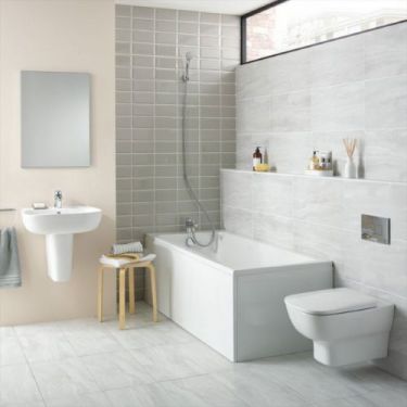 Click Here To Enlarge This Photo Of Ideal Standard Tempo Arc Straight Bath 1700x700mm No Tap Holes - E256301