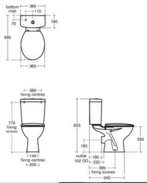 Click Here To Enlarge This Photo Of Armitage Shanks Sandringham 21 Close Coupled Cistern White E896601