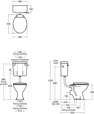 Click Here To Enlarge This Photo Of Ideal Standards Sandringham 21 Magnia Low Level Toilet Pan S351001