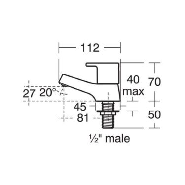 Click Here To Enlarge This Photo Of Armitage Shanks Sandringham SL 21 Basin Pillar Tap B3304AA