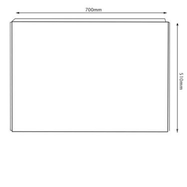 Click Here To Enlarge This Photo Of Ideal Standard Unilux 70cm End Panel - White E316901