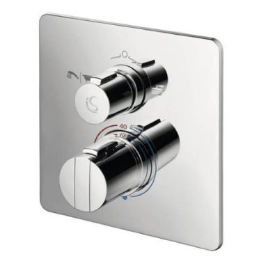 Click Here To Enlarge This Photo Of Ideal Standard Concept Easybox Slim Thermostatic Bath Shower Mixer Square A5880AA