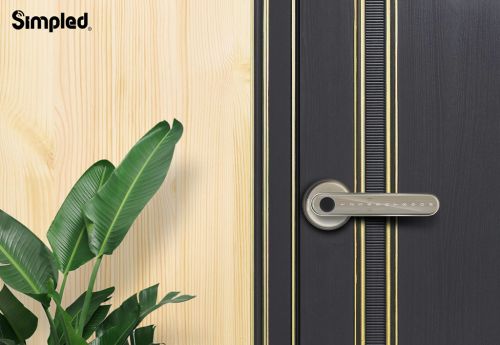 Click Here To Enlarge This Photo Of Simpled Leverline Smart Lock Silver AF-SP