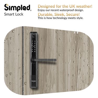 Click Here To Enlarge This Photo Of Simpled Slim Series Smart Lock Matt Black SF-SP