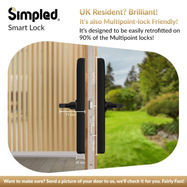 Click Here To Enlarge This Photo Of Simpled Slim Series Smart Lock Matt Black SF-SP
