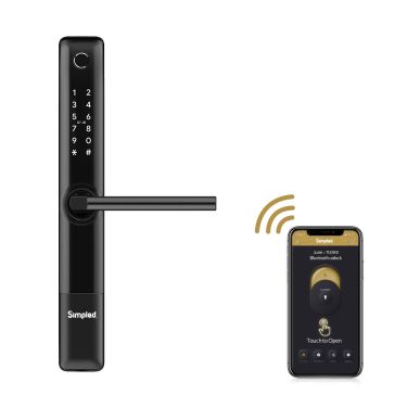 Click Here To Enlarge This Photo Of Simpled Slim Series Smart Lock Matt Black SF-SP