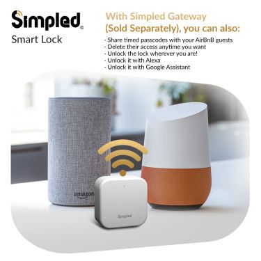 Click Here To Enlarge This Photo Of Simpled Slim Series Smart Lock Matt Black SF-SP