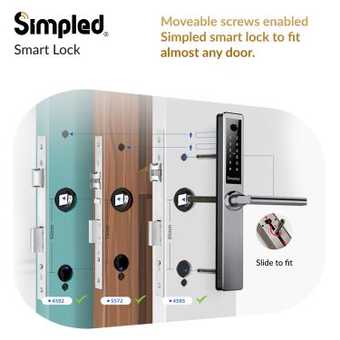 Click Here To Enlarge This Photo Of Simpled Slim Series Smart Lock Silver SF-SPS