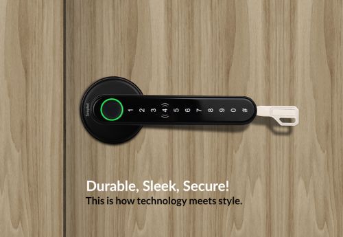 Click Here To Enlarge This Photo Of Simpled Leverline Smart Lock Black LF-SP