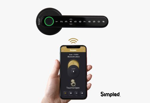 Click Here To Enlarge This Photo Of Simpled Leverline Smart Lock Black LF-SP