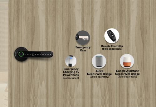 Click Here To Enlarge This Photo Of Simpled Leverline Smart Lock Black LF-SP