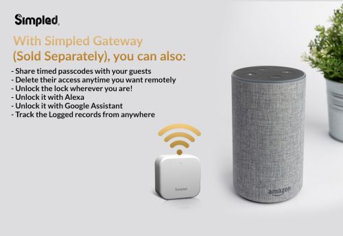 Click Here To Enlarge This Photo Of Simpled Leverline Smart Lock Black LF-SP