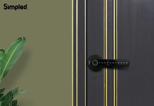 Click Here To Enlarge This Photo Of Simpled Leverline Smart Lock Black LF-SP