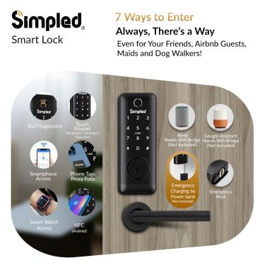 Click Here To Enlarge This Photo Of Simpled UF-SP Smart Fingerprint Lock