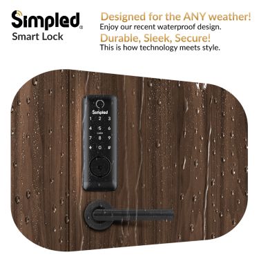 Click Here To Enlarge This Photo Of Simpled UF-SP Smart Fingerprint Lock